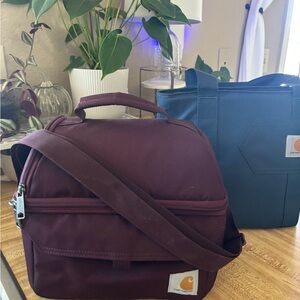 Carhartt Maroon Insulated Lunch Bags